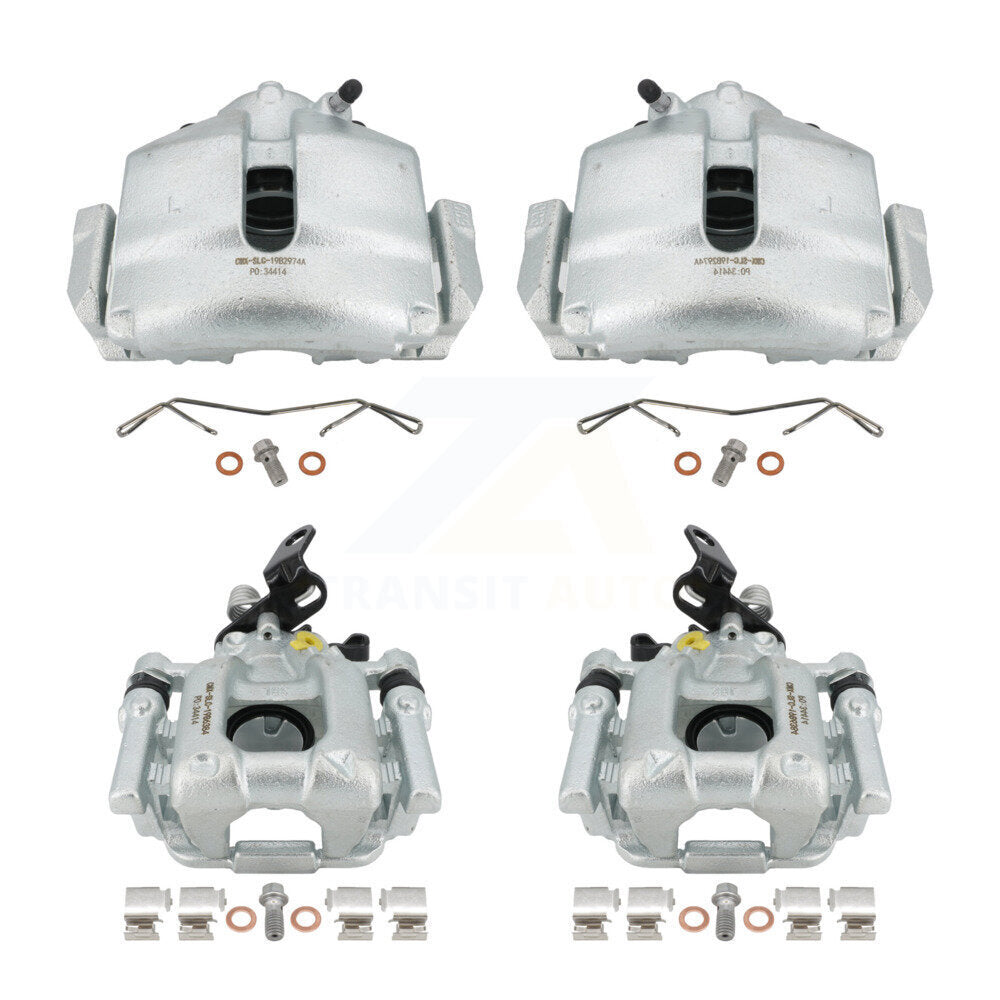 Brake Caliper Front Rear Kit For Volkswagen Jetta Golf Beetle Audi GTI Eos A3