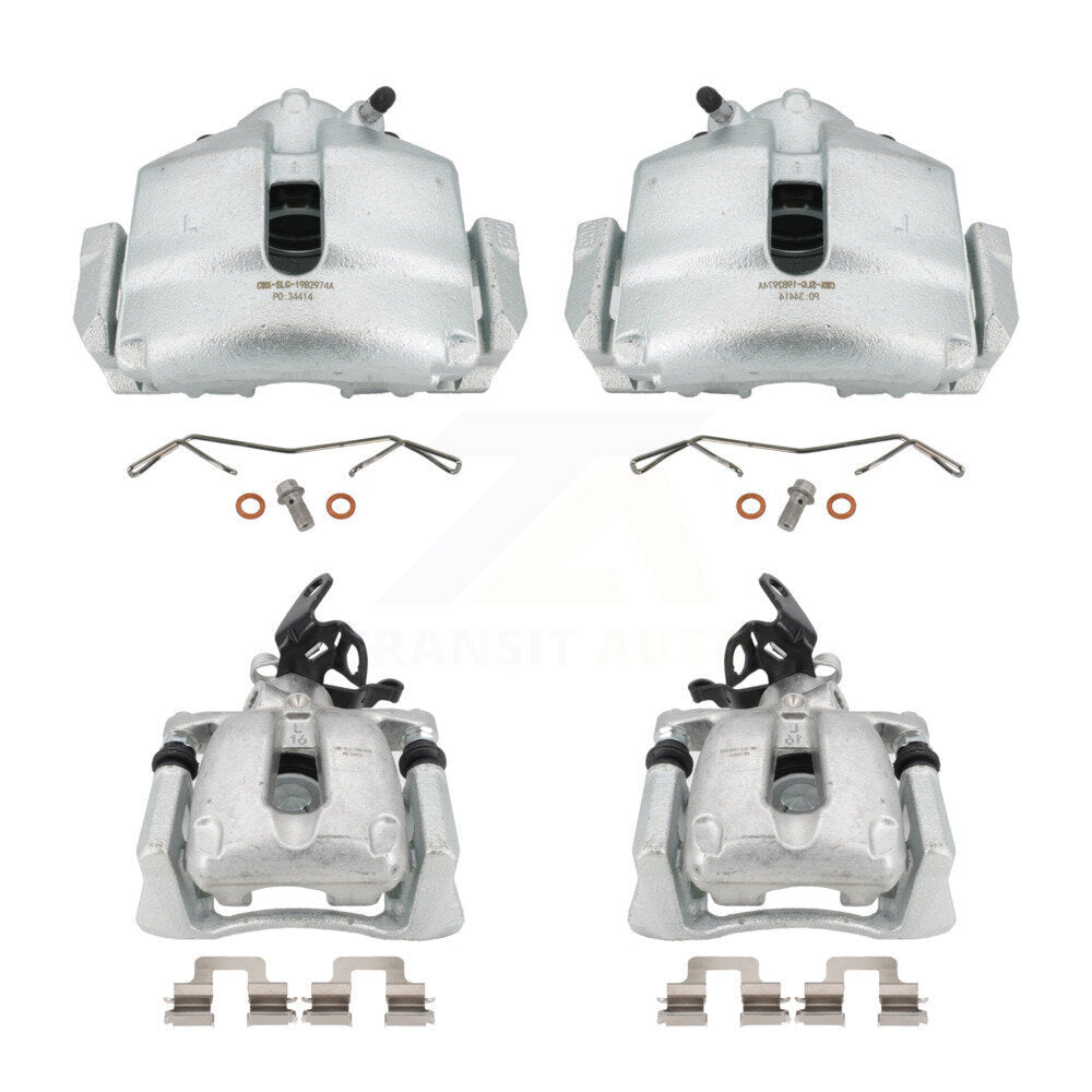 Disc Brake Caliper Front Rear Kit For 2008-2009 Audi TT With Mounting Bracket
