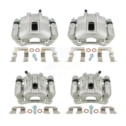 Disc Brake Caliper Front Rear Kit For 2006-2007 Hyundai Accent Kia Rio5 Rio