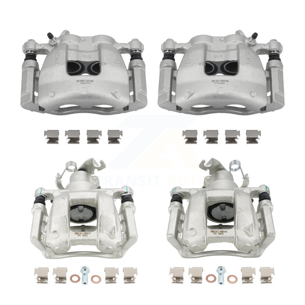 Brake Caliper Front Rear Kit For 15-17 Ford Transit-350 HD With Dual Wheels