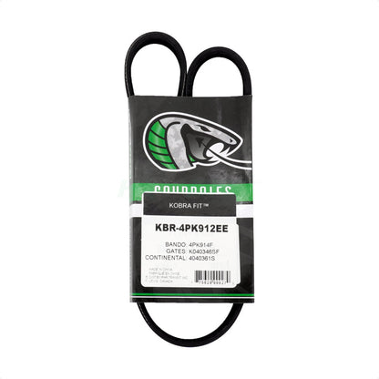 Serpentine Belt Air Conditioning KBR-4PK912EE For Ford Fusion Explorer Edge MKZ
