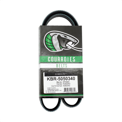 Serpentine Belt KBR-5050340 For Toyota BMW Tacoma 4Runner Cadillac CT5 330Ci Z3