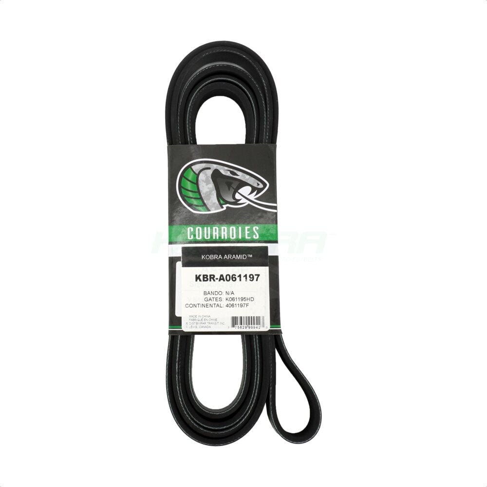 Serpentine Belt Main Drive KBR-A061197 For GMC Sierra 2500 HD Chevrolet 3500