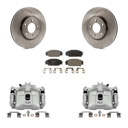 Disc Brake Caliper Rotor & Semi-Metallic Pad Front Kit For 2000-2009 Honda S2000