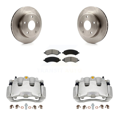 Disc Brake Caliper Rotors And Semi-Metallic Pads Front Kit For Dakota Dodge Ram