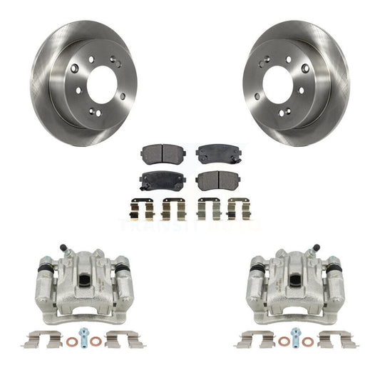 Disc Brake Caliper Rotors And Ceramic Pads Rear Kit For Kia Forte Koup Forte5