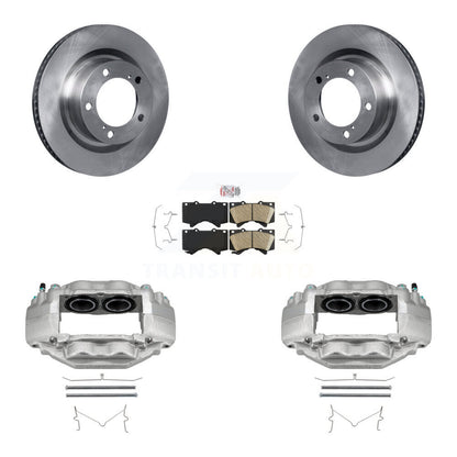 Disc Brake Caliper Rotors And Ceramic Pads Front Kit For Toyota Tundra Sequoia