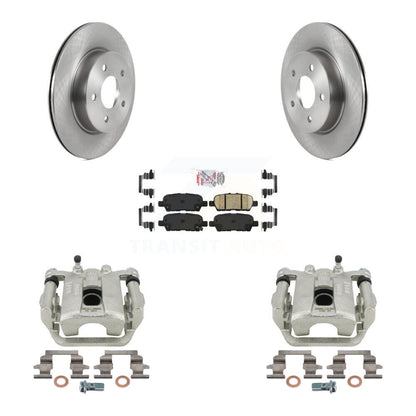 Disc Brake Caliper Rotors And Ceramic Pads Rear Kit For Nissan Rogue Sport LEAF