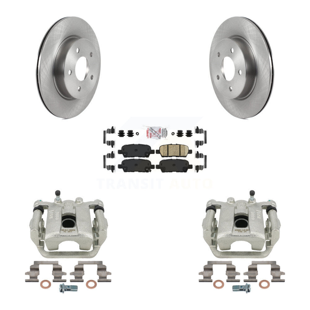 Disc Brake Caliper Rotors And Ceramic Pads Rear Kit For Nissan Rogue Sport LEAF