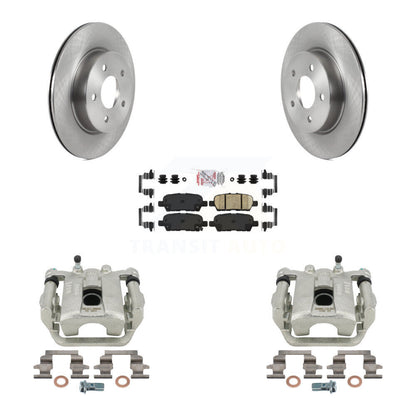 Disc Brake Caliper Rotors And Ceramic Pads Rear Kit For Nissan Rogue Sport LEAF