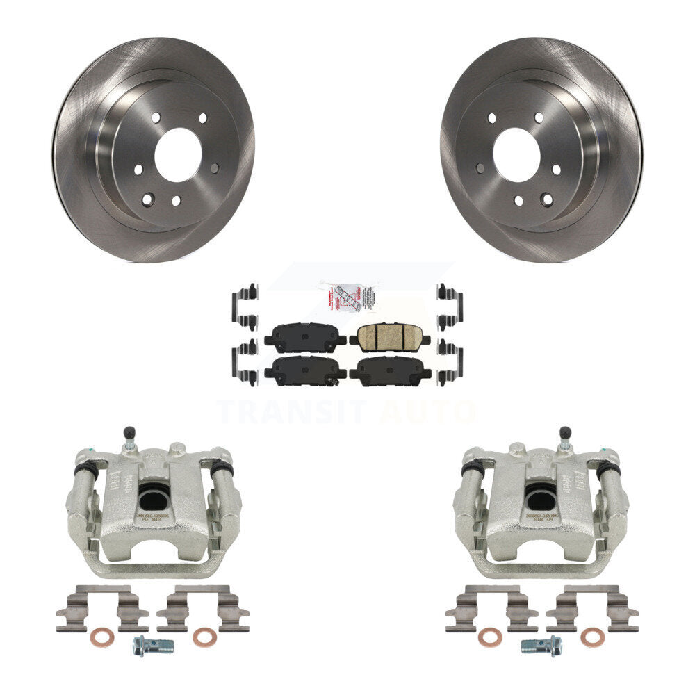 Brake Caliper Rotor And Ceramic Pad Rear Kit For Nissan Rogue Sport Qashqai LEAF