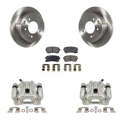 Disc Brake Caliper Rotors & Semi-Metallic Pad Rear Kit For Kia Forte Koup Forte5