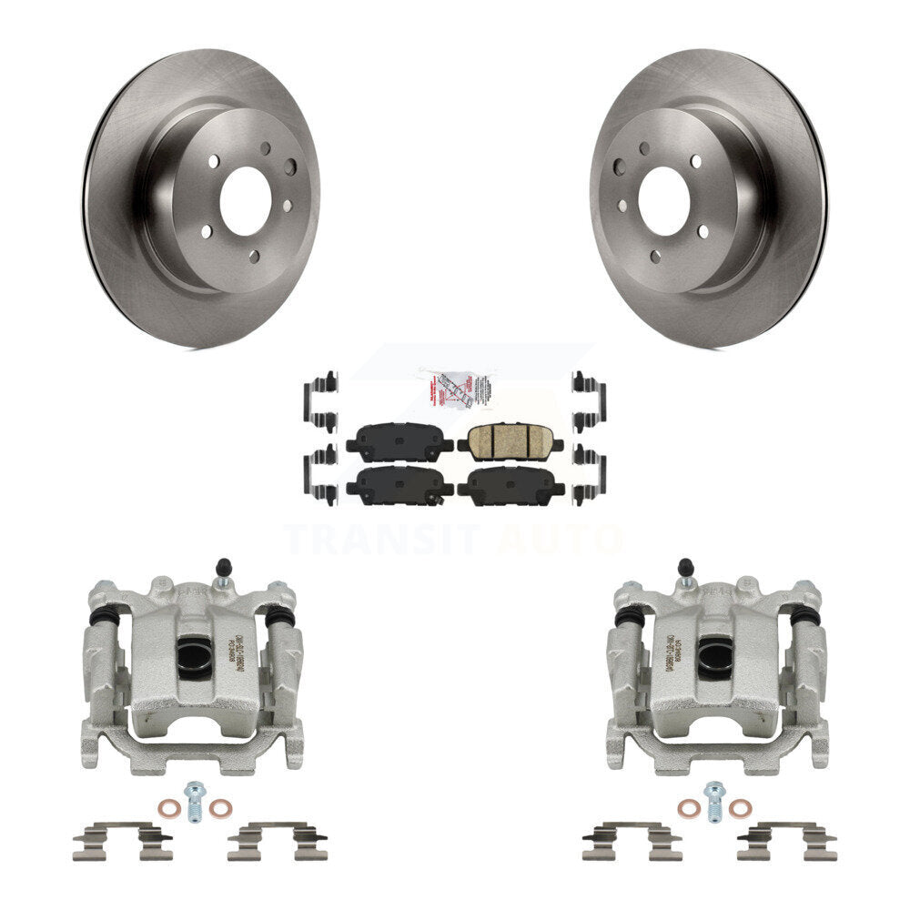 Disc Brake Caliper Rotors And Ceramic Pads Rear Kit For Nissan Maxima