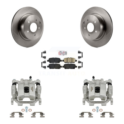 Disc Brake Caliper Rotors And Ceramic Pads Rear Kit For Nissan Maxima