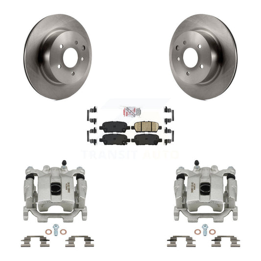 Disc Brake Caliper Rotors And Ceramic Pads Rear Kit For Nissan Maxima