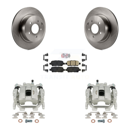 Disc Brake Caliper Rotors And Ceramic Pads Rear Kit For 2008-2012 INFINITI EX35