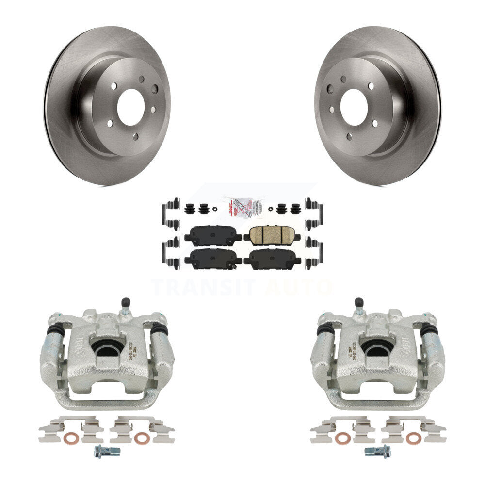 Disc Brake Caliper Rotors And Ceramic Pads Rear Kit For 2019-2022 Nissan Maxima