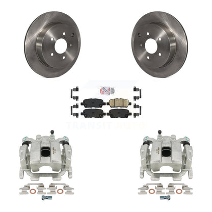 Brake Caliper Rotor & Ceramic Pad Rear Kit For Nissan Murano Pathfinder INFINITI