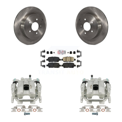Brake Caliper Rotor & Ceramic Pad Rear Kit For Nissan Murano Pathfinder INFINITI