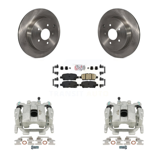 Brake Caliper Rotor & Ceramic Pad Rear Kit For Nissan Murano Pathfinder INFINITI