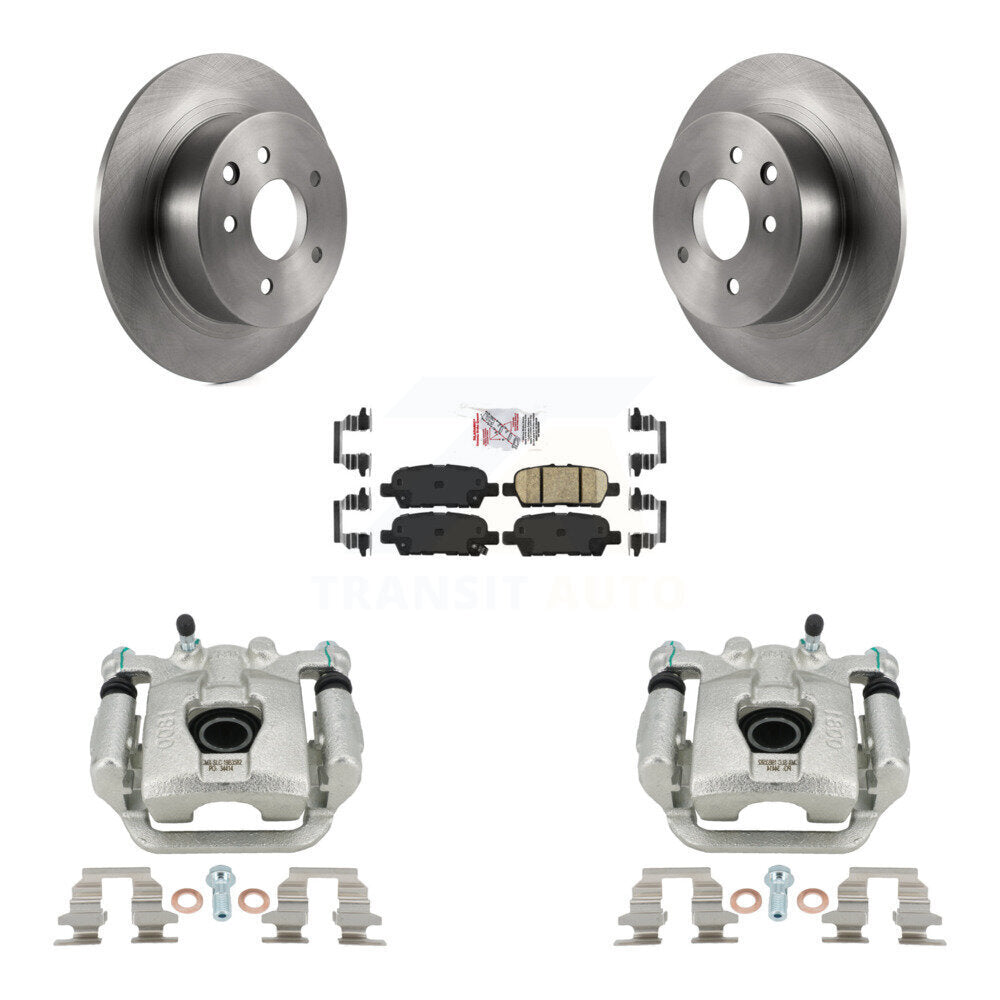 Disc Brake Caliper Rotors And Ceramic Pads Rear Kit For Nissan Sentra Juke