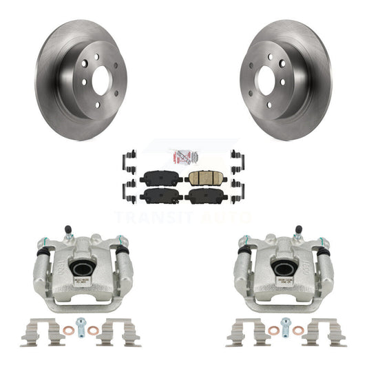 Disc Brake Caliper Rotors And Ceramic Pads Rear Kit For Nissan Sentra Juke