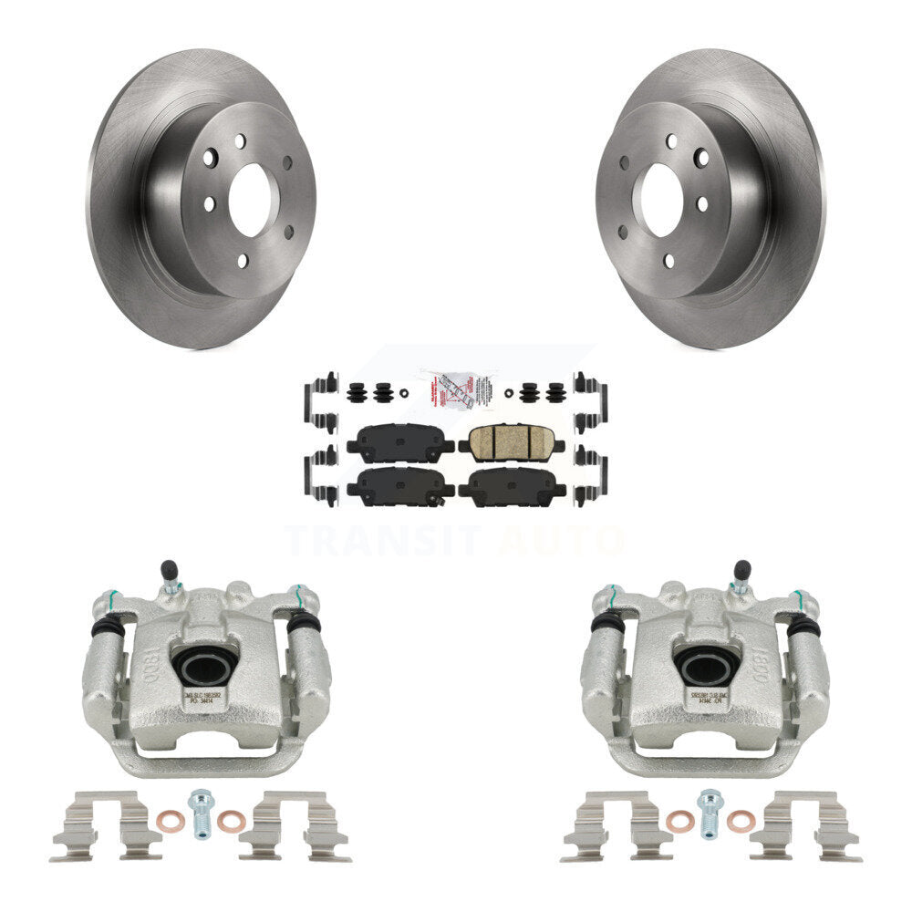 Disc Brake Caliper Rotors And Ceramic Pads Rear Kit For Nissan Sentra Juke