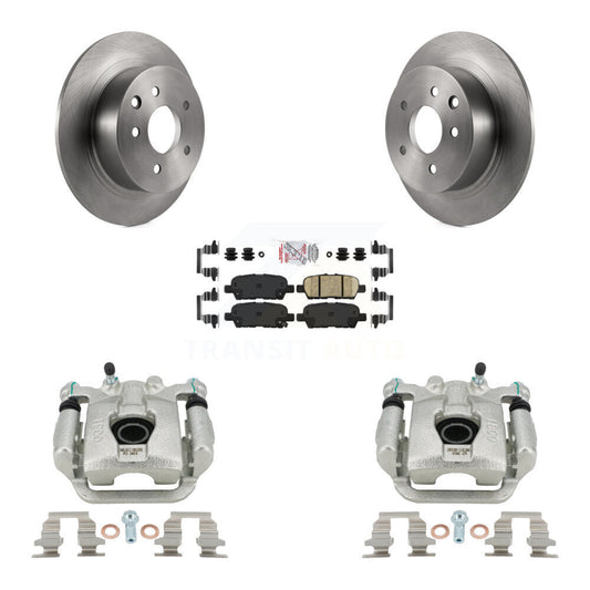 Disc Brake Caliper Rotors And Ceramic Pads Rear Kit For Nissan Sentra Juke