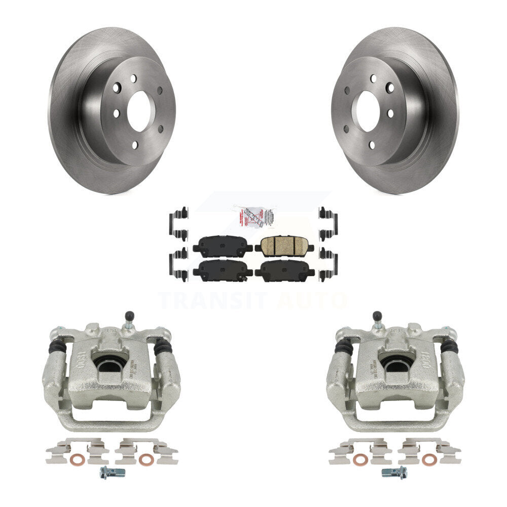 Disc Brake Caliper Rotors And Ceramic Pads Rear Kit For Nissan Altima Maxima