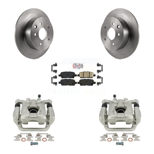 Disc Brake Caliper Rotors And Ceramic Pads Rear Kit For Nissan Altima Maxima