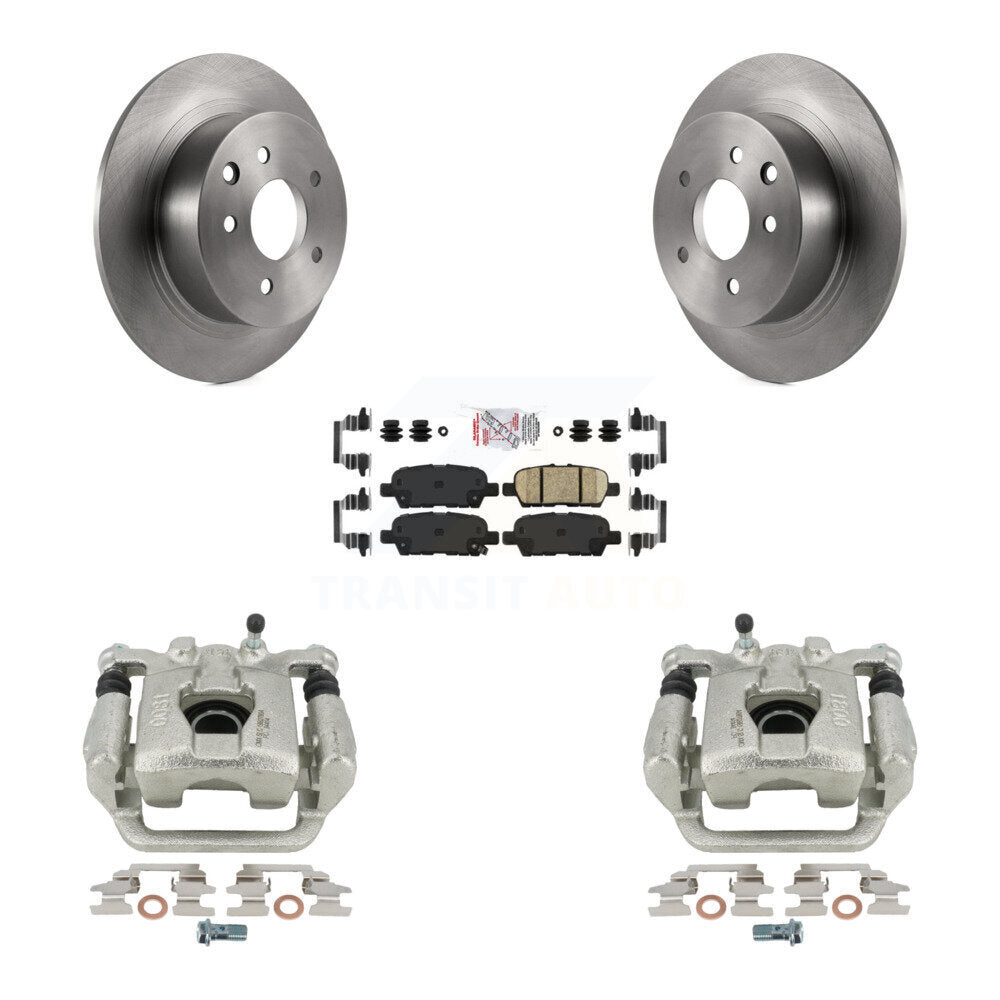 Disc Brake Caliper Rotors And Ceramic Pads Rear Kit For Nissan Altima Maxima
