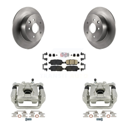 Disc Brake Caliper Rotors And Ceramic Pads Rear Kit For Nissan Altima Maxima
