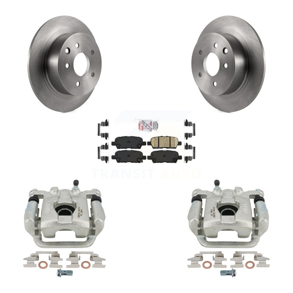 Disc Brake Caliper Rotors And Ceramic Pads Rear Kit For Nissan Altima Maxima