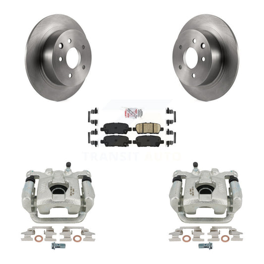 Disc Brake Caliper Rotors And Ceramic Pads Rear Kit For Nissan Altima Maxima