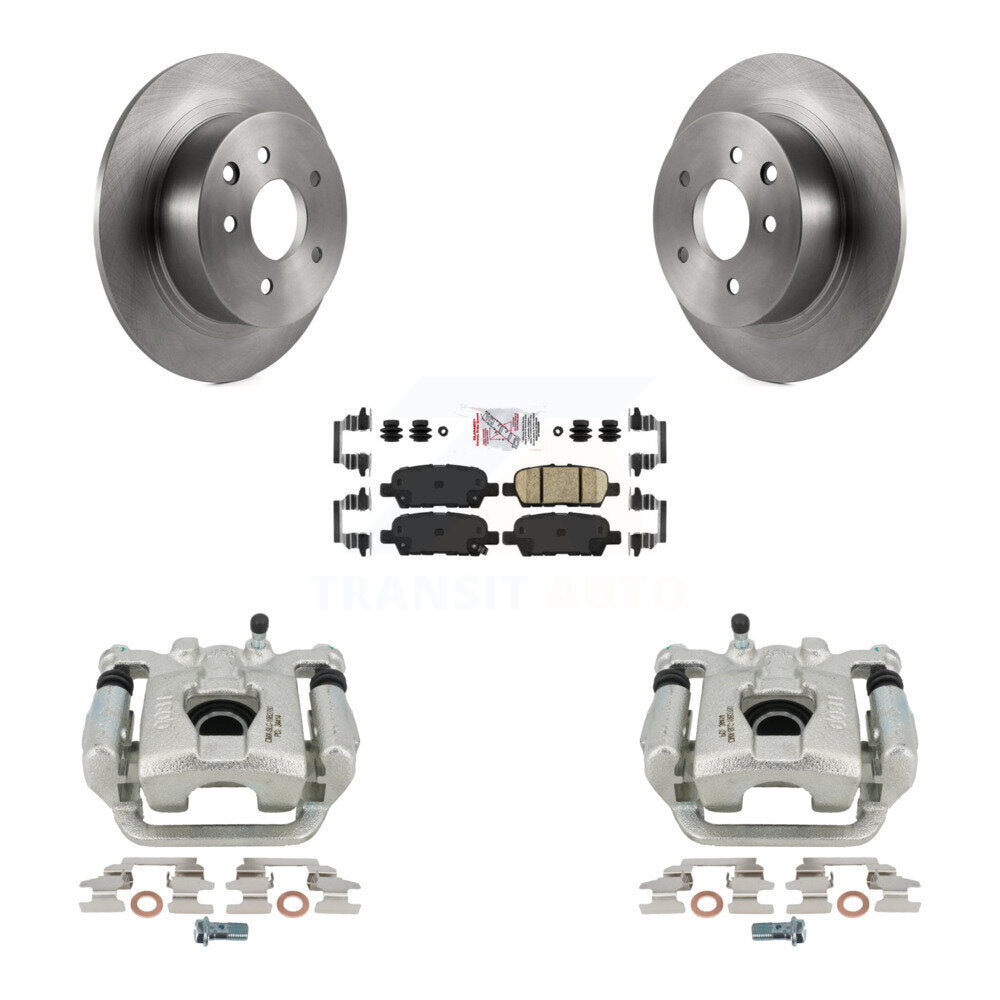 Disc Brake Caliper Rotors And Ceramic Pads Rear Kit For Nissan Altima Maxima