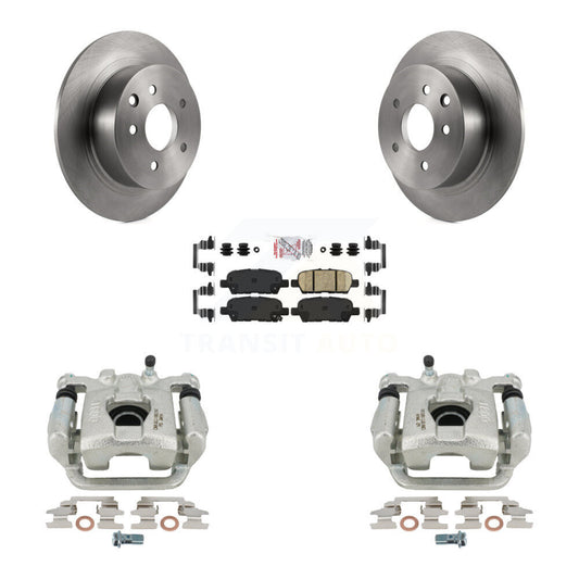 Disc Brake Caliper Rotors And Ceramic Pads Rear Kit For Nissan Altima Maxima