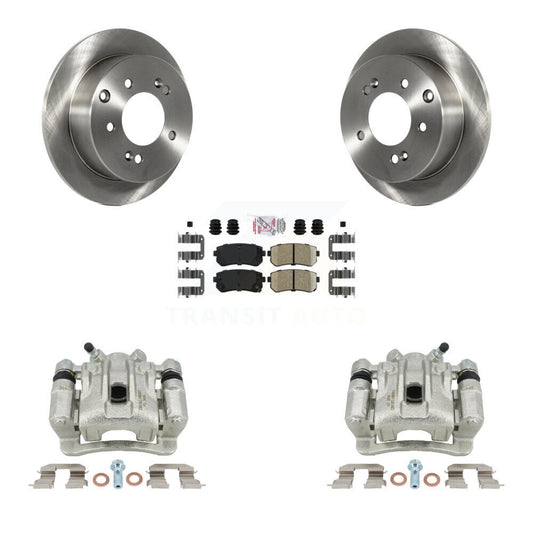 Disc Brake Caliper Rotors And Ceramic Pads Rear Kit For Kia Forte Koup Forte5