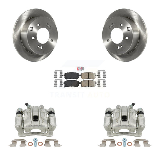 Disc Brake Caliper Rotors And Ceramic Pads Rear Kit For Kia Forte Koup Forte5