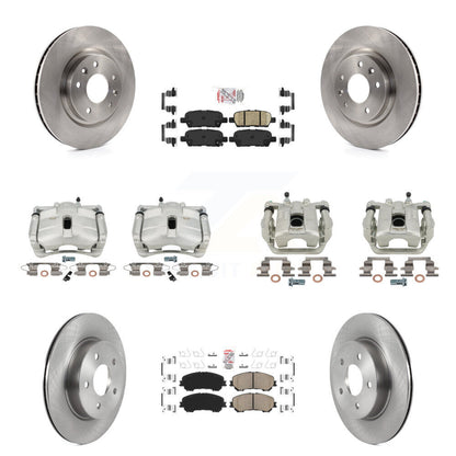Brake Caliper Rotors Ceramic Pad Front Rear Kit (10Pc) For Nissan Rogue Sport SL