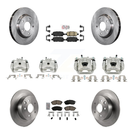 Disc Brake Caliper Rotor And Ceramic Pad Front Rear Kit (10Pc) For Nissan Sentra