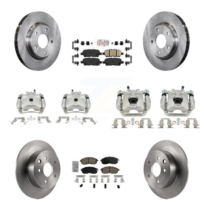 Disc Brake Caliper Rotor And Ceramic Pad Front Rear Kit (10Pc) For Nissan Sentra