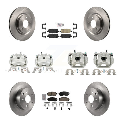 Disc Brake Caliper Rotor And Ceramic Pad Front Rear Kit (10Pc) For Nissan Sentra