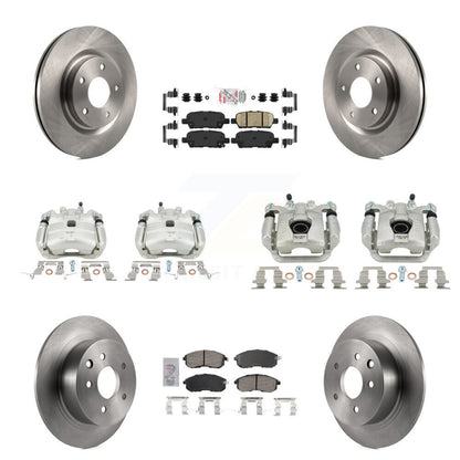 Disc Brake Caliper Rotor And Ceramic Pad Front Rear Kit (10Pc) For Nissan Sentra