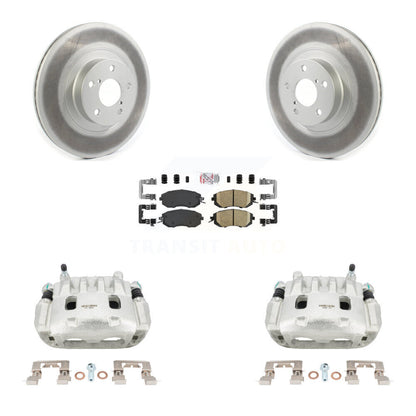 Brake Caliper Coat Rotors & Ceramic Pad Front Kit For Subaru Forester Impreza XV