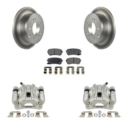 Disc Brake Caliper Coat Rotor And Ceramic Pad Rear Kit For Kia Forte Koup Forte5