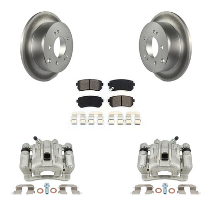 Brake Caliper Coat Rotors & Semi-Metallic Pad Rear Kit For Kia Forte Koup Forte5