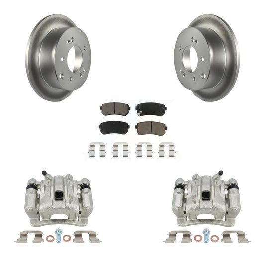 Disc Brake Caliper Coat Rotor And Ceramic Pad Rear Kit For Kia Forte Koup Forte5