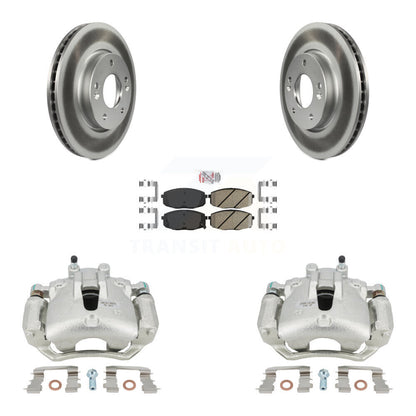 Brake Caliper Coat Rotors & Ceramic Pad Front Kit For Kia Forte Koup Forte5 2.0L