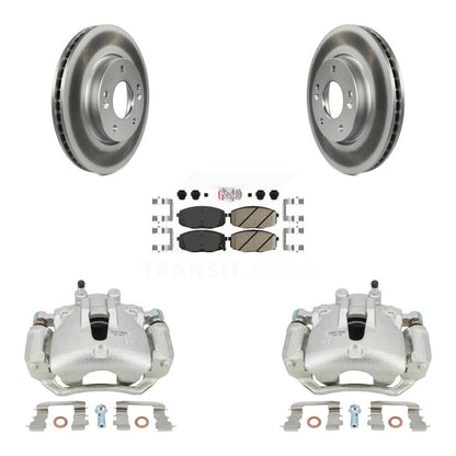 Brake Caliper Coat Rotors & Ceramic Pad Front Kit For Kia Forte Koup Forte5 2.0L