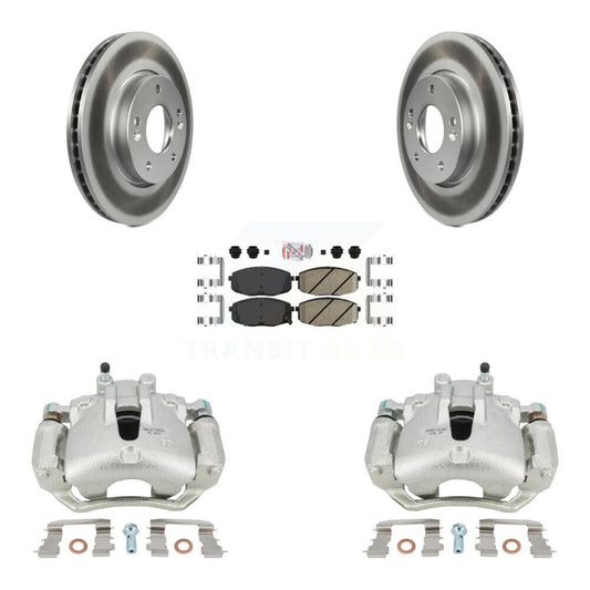 Brake Caliper Coat Rotors & Ceramic Pad Front Kit For Kia Forte Koup Forte5 2.0L